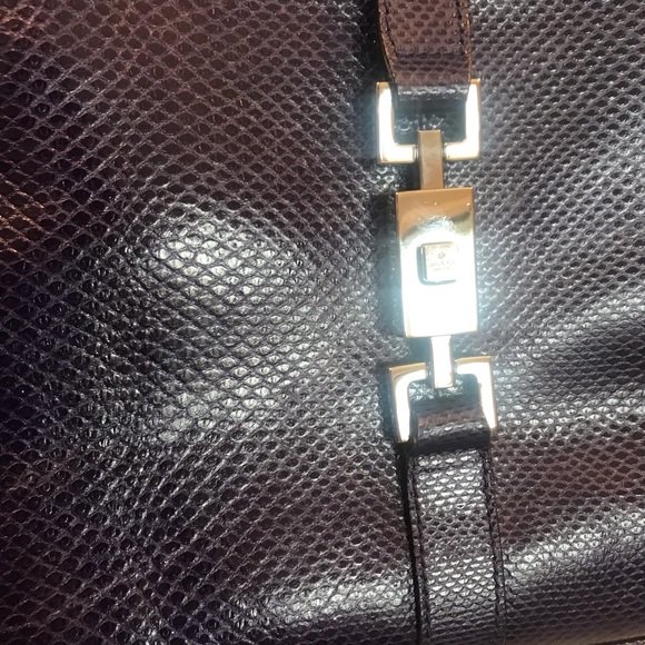 RARE Gucci Purple lizard leather Jackie O bag - Picture 3 of 8